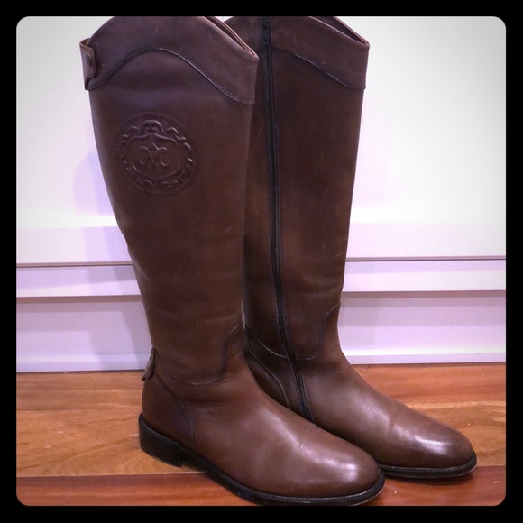 monogram riding boots